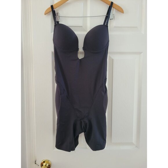 Shapellx AirSlim Womens Black Bodysuit Shapewear New size Medium booty boost - Picture 2 of 6